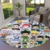 Hunter X Hunter Round Area Rug Carpet Rug For Living Room Bedroom Sofa Playroom Decor Nonslip Floor Mat