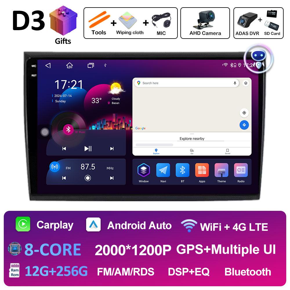 Car Video For Fiat Bravo 2007 2008 2009 2010 2011 2012 Audio Player Intelligent System 2.5D Touch Screen Bluetooth Auto Tools 4G