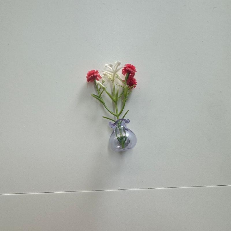 Mini Glass Bottle Flower Vase Fridge Magnets Big Small Sizes For Home Kitchen Diy Decoration Ornaments