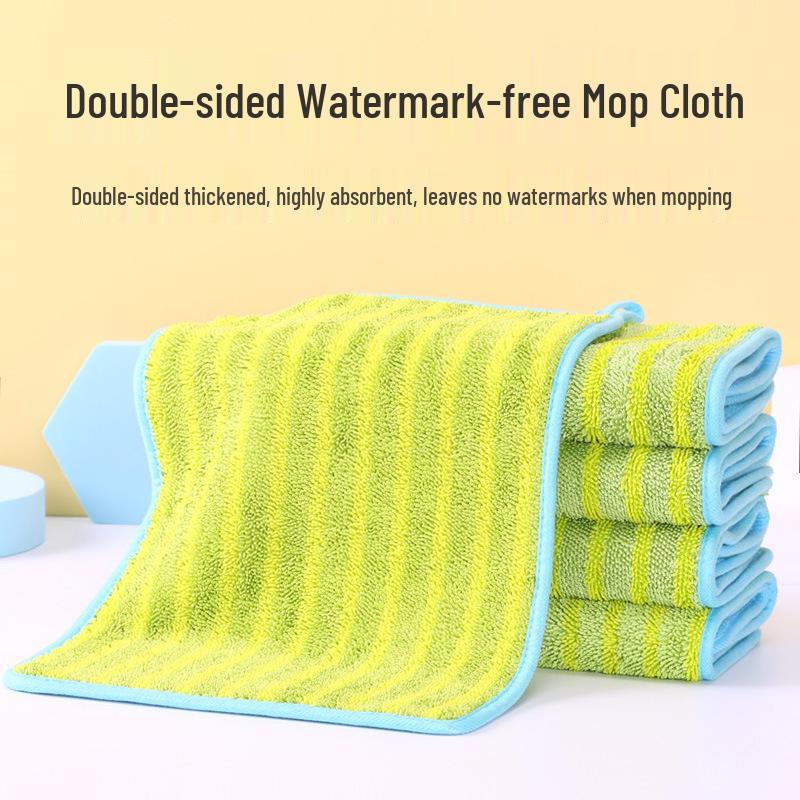Double-Sided Thickened Mop Cloth Replacement for Flat Mop