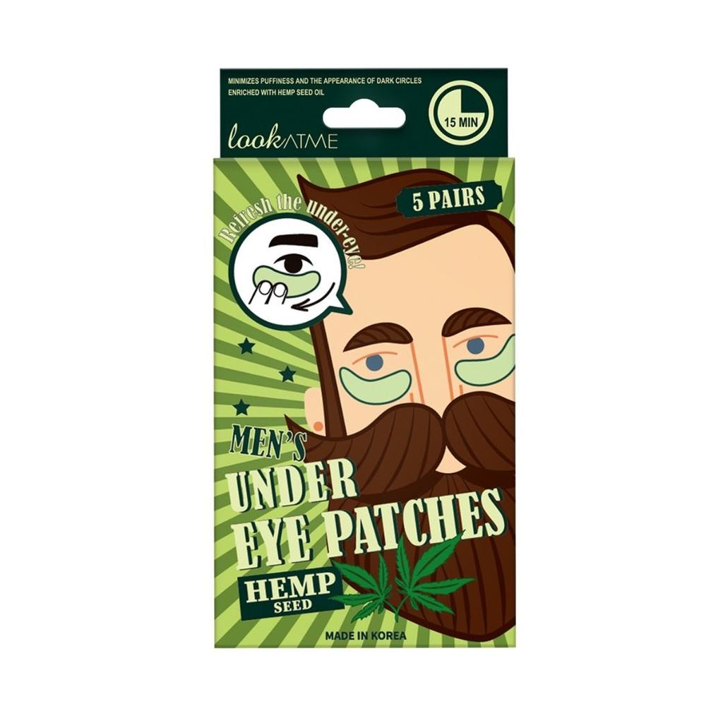 Lookatme Hydrogel Eye Patches For Men Hemp Seeds 5 Pcs