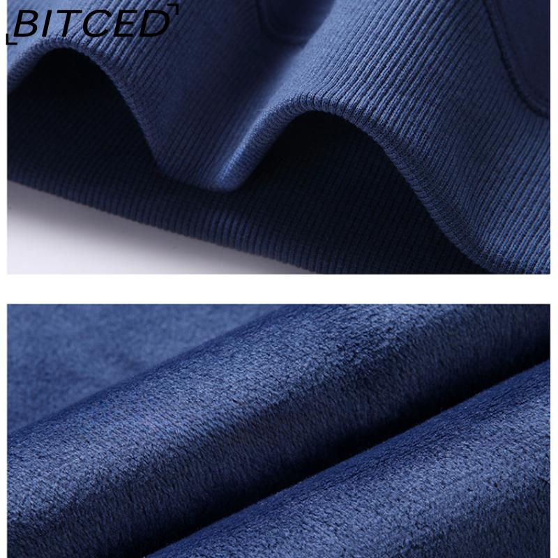 BITCED Cotton Long Sleeve Men's Loose Large Size Printed Sports Bottom Long Sleeve T-Shirt Top