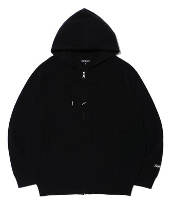 Distn9Ne Wappen Knit Zip-Up Hoodie Black (Lp5Su517-076)