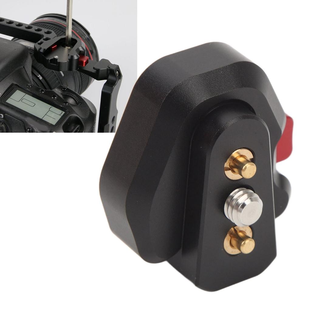 Mini Quick Release Base Plate Aluminum Alloy Quick Release Plate with 1/4 Inch Screw for Cameras Monitors Camera Cages Lamps