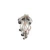 Full diamond jellyfish brooch women's high-end sense light luxury placket accessories high-end corsage waist buckle pin jewelry