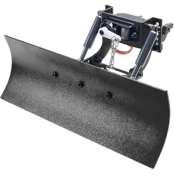 

1/18 RC Aluminumx Adjustable Snow Shovel/Snow Plow kit with 12G 180° Servo Motor for RC 1/18 TRX4m Crawler Car Upgrade чорний