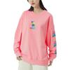 Li Ning X Pablo Ientile Cartoon Pattern Print Loose Sports Crew Neck Sweatshirt Unisex Sweatshirt Peach-Pink AWDU319-3
