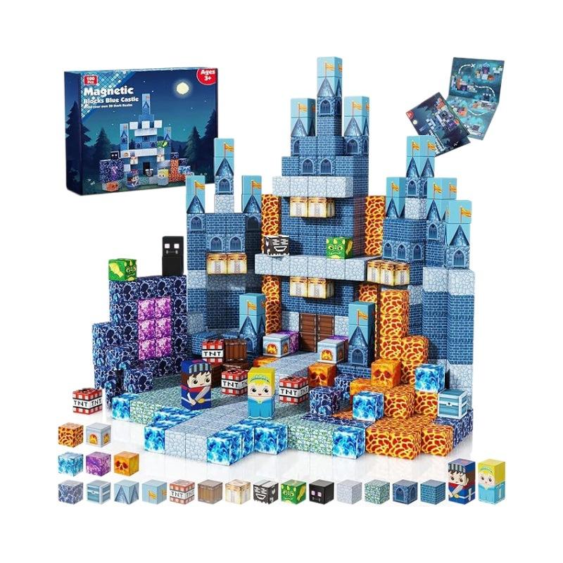 Non-Toxic New Magnetic Building Blocks Mine World Magnet Cube For Stacking Construction Set Educate Sensory Toys For Kids Children