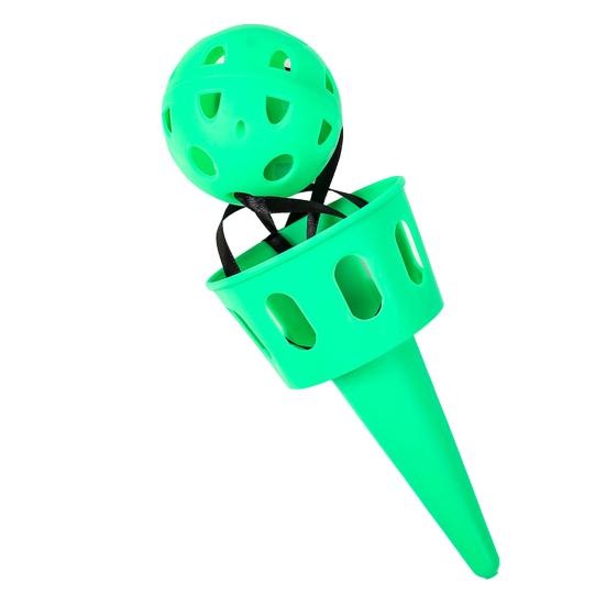 

Поймать мяч Удобные руки Ощущение Предотвращает царапины ABS Прочный ребенок Ощущение Бросок Уличная игрушка зелёный