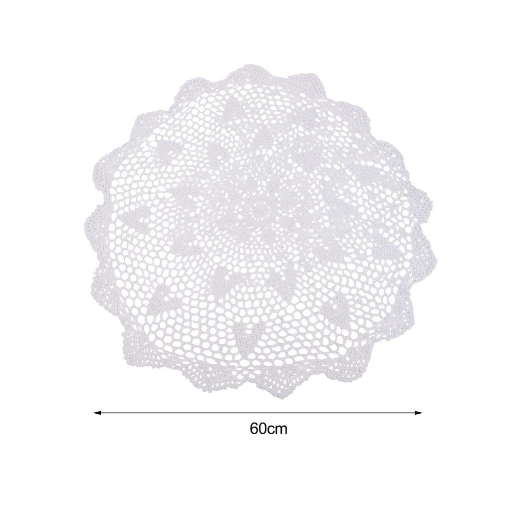 Crochet Mats Lace Table Cloth Vintage Doily DIY Material