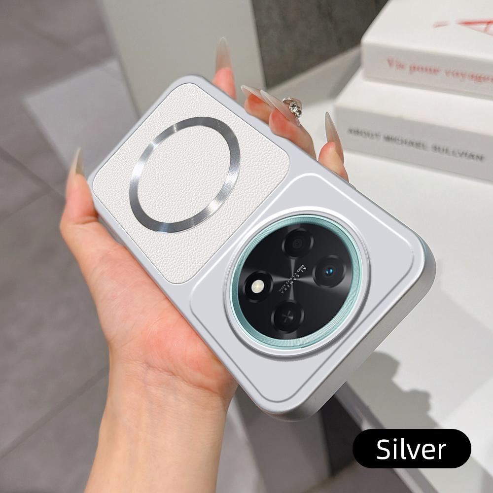 For Huawei Nova 15 Max Case New Lychee Pattern CD Magnetic Ring Ultra-Thin Cover For Huawei Enjoy 90 Pro Max Anti-drop Funda
