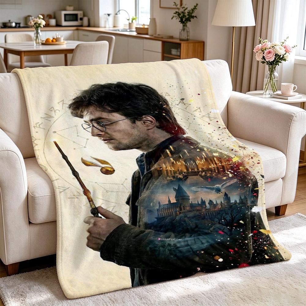 Adventure Beyond Story Printed Flannel Blanket Thick Soft Fleece Blanket For Living Room Sofa Balcony Home Decor Holiday Gift