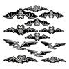 Fluorescent Bat Decor Halloween Bat Shaped Hanging Ornament Glowing Bat Pendant Bat-Shaped For Halloween Party Outdoor Yard