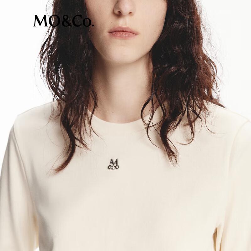 MO&Co. Metal Logo Long Sleeve T-Shirt