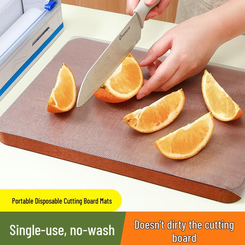Disposable Non-Slip Cutting Board Paper Mat for Kitchen, Meat, Fruit, Veggies, Baby Food, and Outdoor Use