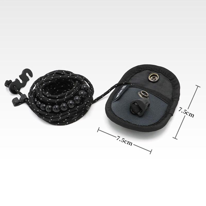 Portable 3M Travel Clothesline for Outdoor Adjustable Laundry Dryer Clothes Rope Windproof Reflective Rope Line with 24 Beads