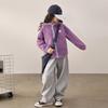 LUSON Girls' Double-Sided Fleece Hooded Jacket
