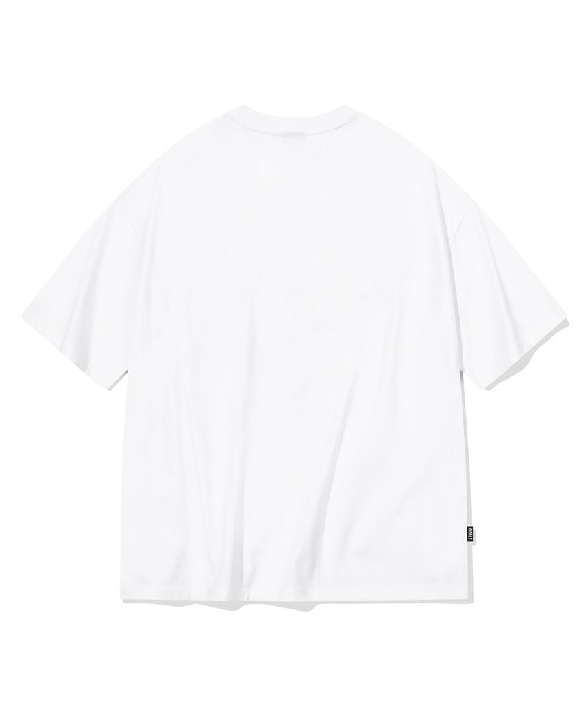CPGN STUDIO Dtp Ribbon Whale Short Sleeve Tee White