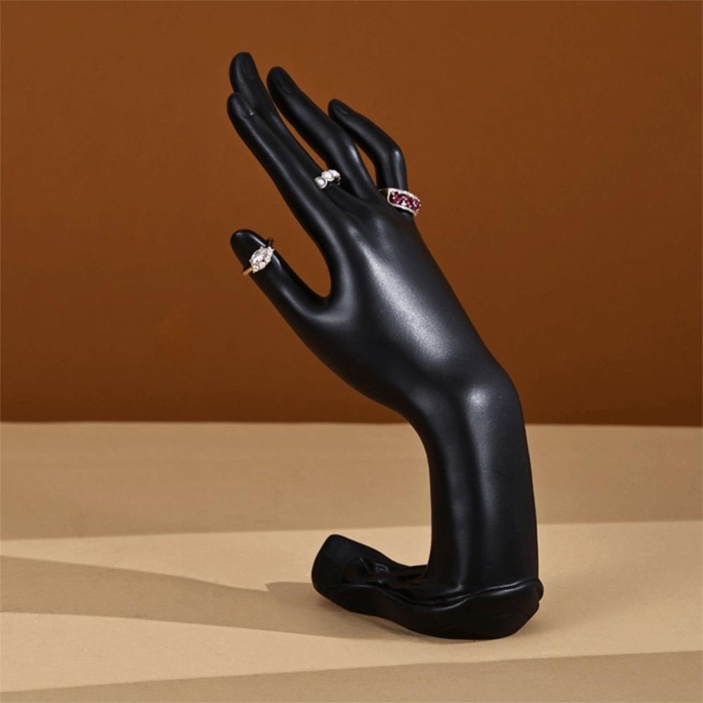 Manichino Elegante Mano Modello Realistico Organizer per Anelli Porta Braccialetti Fotografia Gioielli