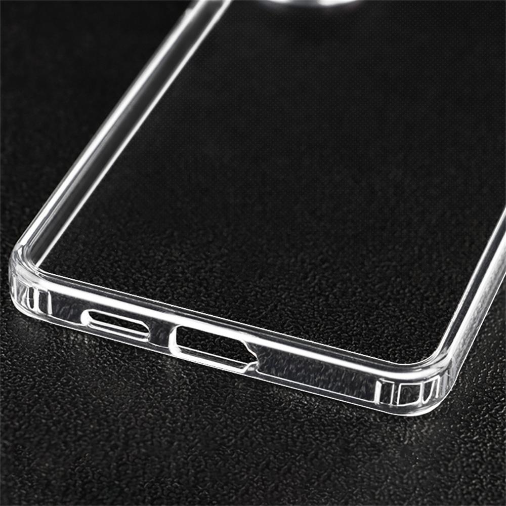 For Samsung Galaxy S25 Edge Case 1.5mm Anti Fingerprint PC + TPU Clear Shockproof Phone Back Cover