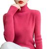 [Tuten] Sweater, Women's Turtleneck Knit, Ribbed, Long Sleeve, Solid, Stretchy, Spring/Autumn, Warm, Casual, Stylish, Elegant, Slim Fit,