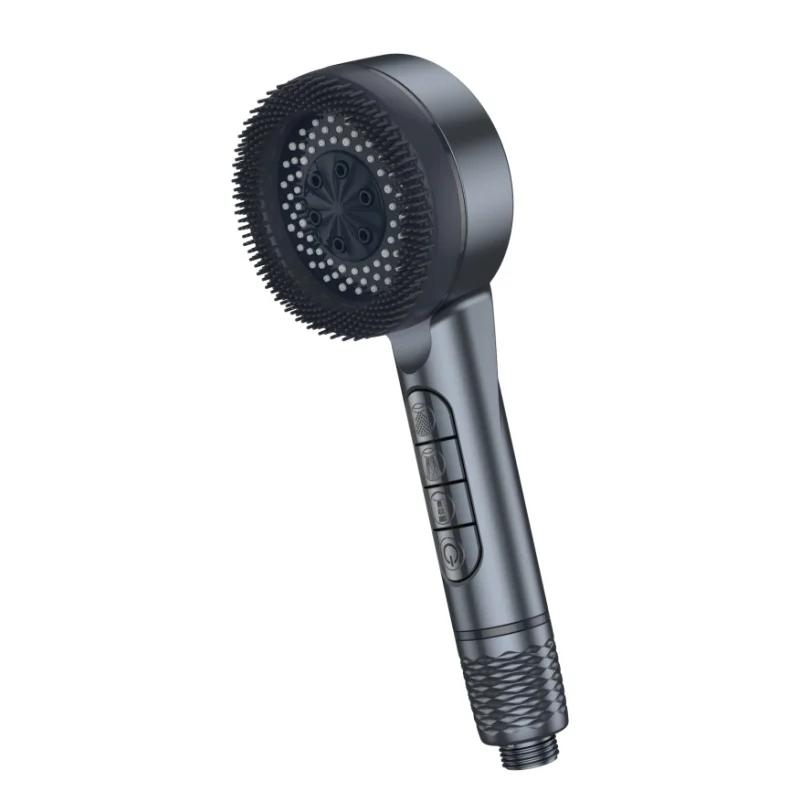 New 4 Functions High Pressure SPA Shower Head Water Saving Handheld Rainfall Bathroom Accessories Massage Filter Showerhead