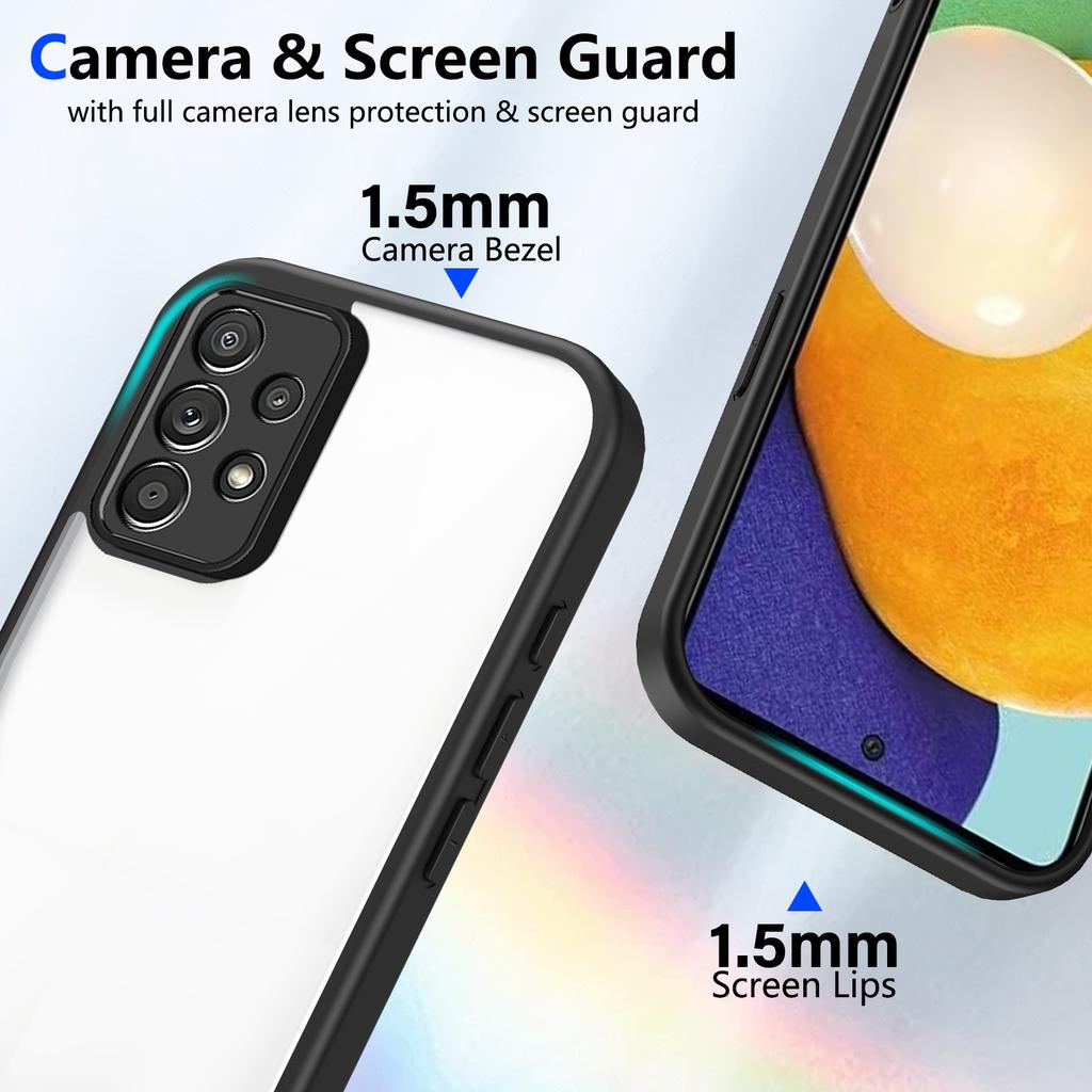 Phone Case For Samsung Galaxy A56 A55 A54 A53 A52 A36 A35 A34 A33 A32 A31 Airbag Shockproof Shell TPU+Transparent Case