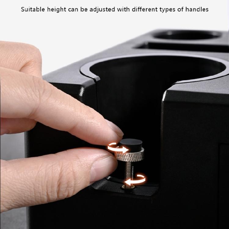 Kitchen Storage Solution Espresso Coffee Tamper Station Stand With Tool Drawer Compartment for 51/54/58mm Portafilter
