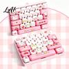 26-Key Keyboard Decor Fidget Toy Animal Theme Push Bubble Keyboard Tactile Pressing Toy Stress Relief Mini for Backpack Purse Charm