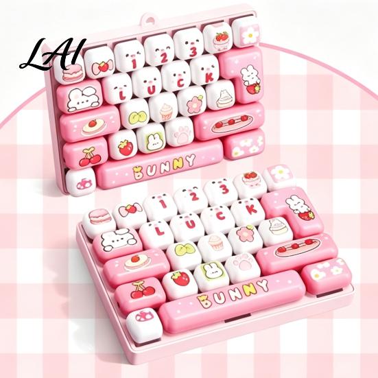 26-Key Keyboard Decor Fidget Toy Animal Theme Push Bubble Keyboard Tactile Pressing Toy Stress Relief Mini for Backpack Purse Charm