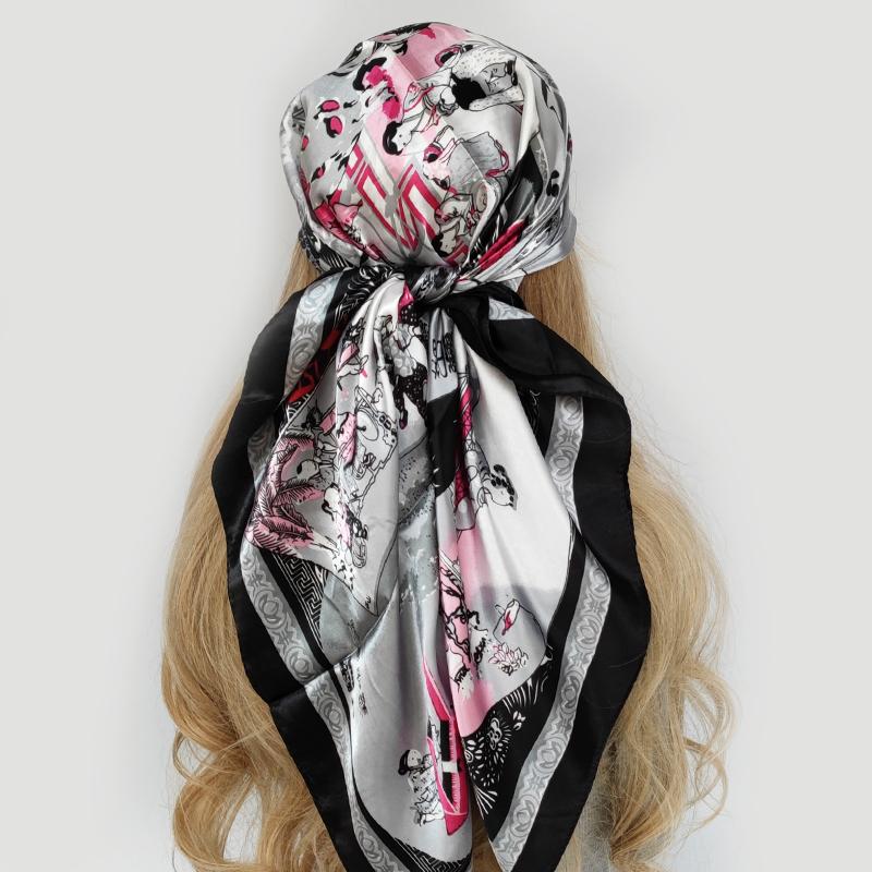 Women Printed Pre-tie Headscarf Elastic Muslim Female Turban Hat Hair Loss Cover Head Wrap Headwear Stretch Bandana