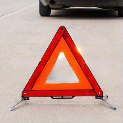 1ks Car Triangle Reflector Car Stop Sign Stativ Silniční blesk Trojúhelník nouzové výstražné znamení Skládací autodíly