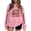 Unisex Lightweight Casual Long Sleeve Neck Pullover Sweatshirt with Fashion Print