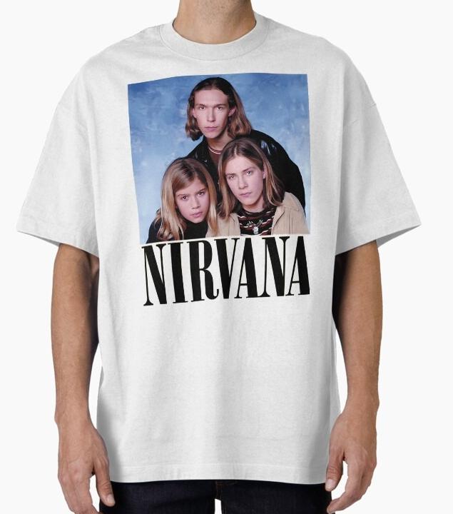 

Rock Band Nirvana Hot Selling 100cotton Unisexs shirt Y2k graphics short sleeve oversized Womens Short Sleeved Cheap Tshirt 4XL