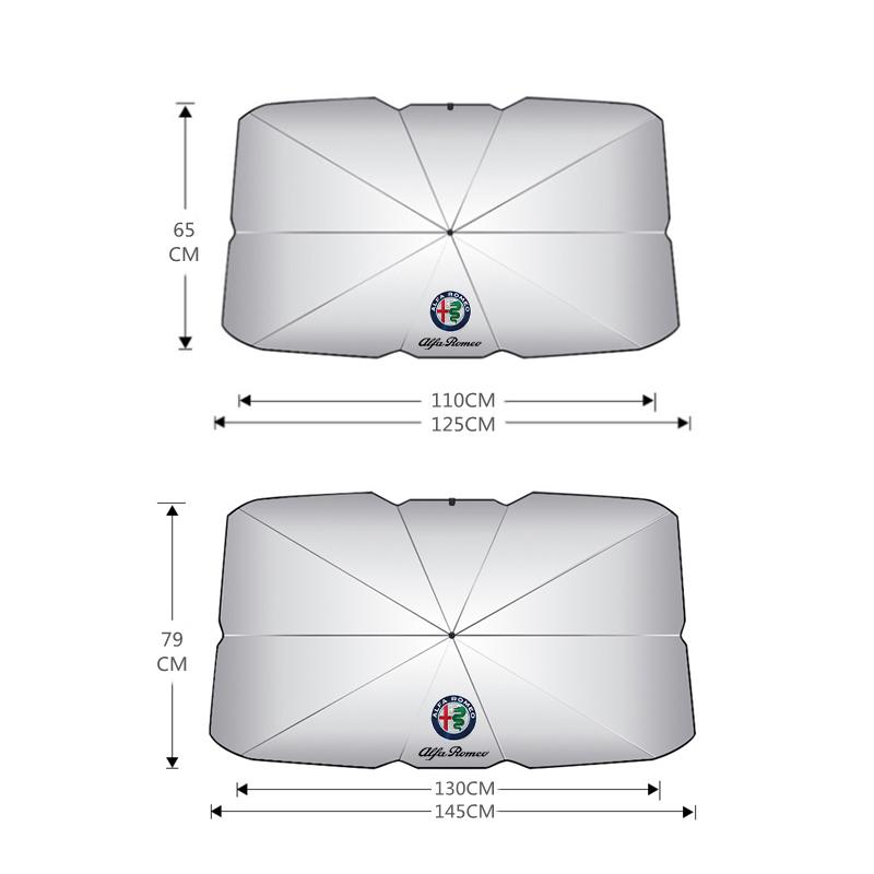DKZHC1 Car Sunshade Windshield Umbrella Front Window Sun Shade For Alfa Romeo STELVIO Giulia 159 Giulietta 147 Mito 156 MTO Sportiva
