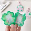 Clover Card Cover, One Inch Student Id Photo Decoration Pendant Key Chain Photo Frame Protection Card Cover