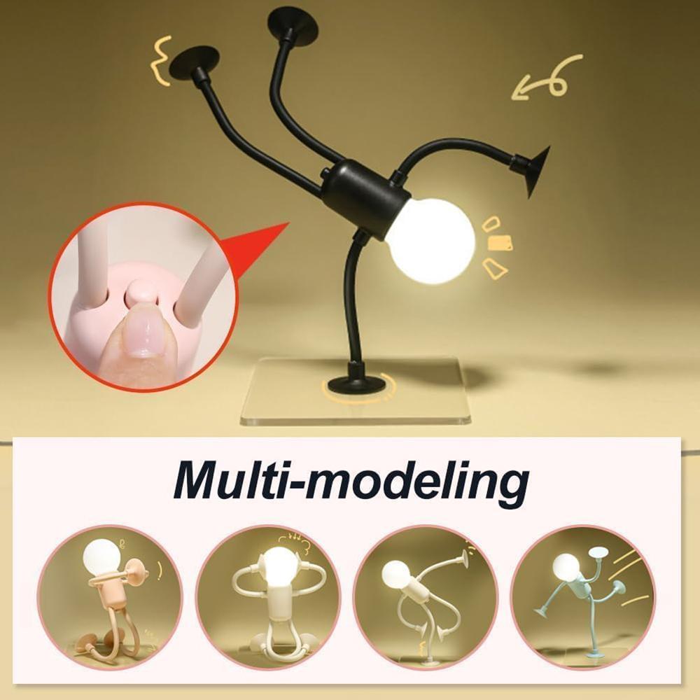 DIY Shape Changeable Shape Funny Sportsman Night Light for Bedroom Bathroom