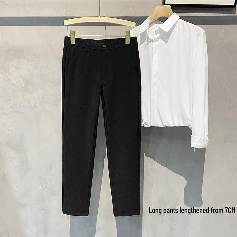 

2023 Мужские облегающие брюки Nine-Point — повседневный и деловой стиль Size 27