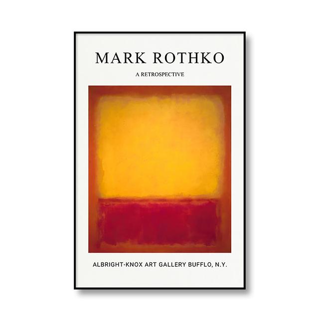 

Марк Ротко классический абстрактный холст плакат и принт настенная живопись декоративная картина Современная гостиная украшение дома 21cm×30cm NoFrame