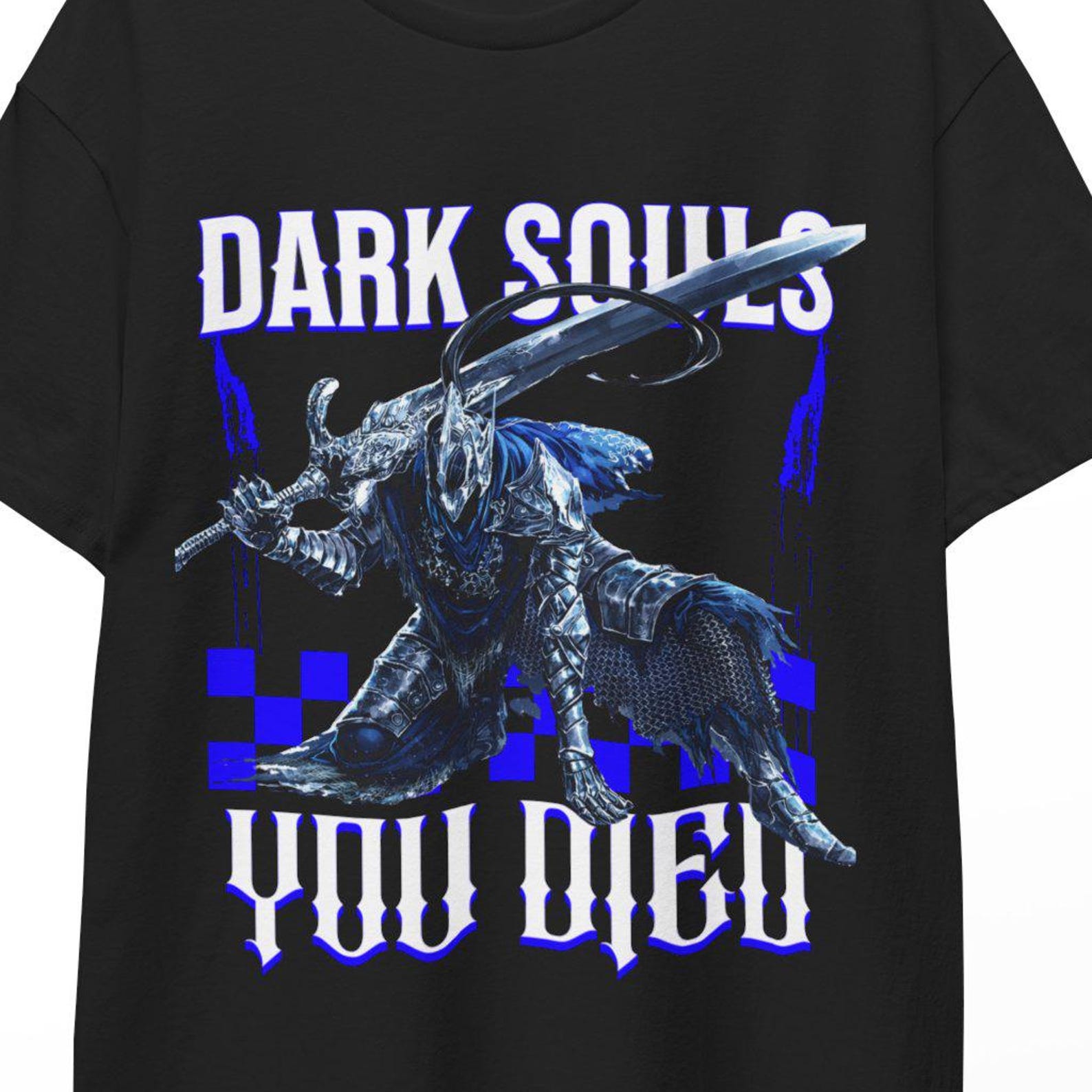 Dark Souls T-Shirt Praise the Sun vintage gamer design gift, epic fantasy soulslike tee for fans, retro Solaire knight merch dark souls shirt L