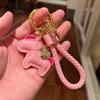 1Pcs Handmade Leather Car Keychain Pendant Exquisite Personalized Horse Key Chain Rope For Men And Women Diy Accessories