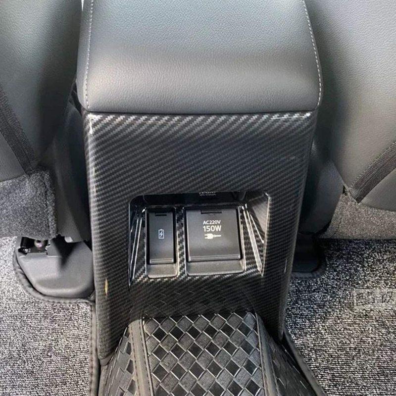 Car Rear Armrest Box Seat Air Vent Outlet Cover Trim Accessories For Mitsubishi Pajero Montero Shogun Sport -M53K