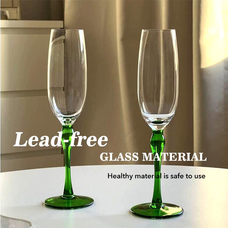 Vintage Champagne Goblet 8.4(fl.oz) Sparkling Wine Glasses Drink Ware Home Bar Suitable For Birthday Christmas And Wedding Gifts