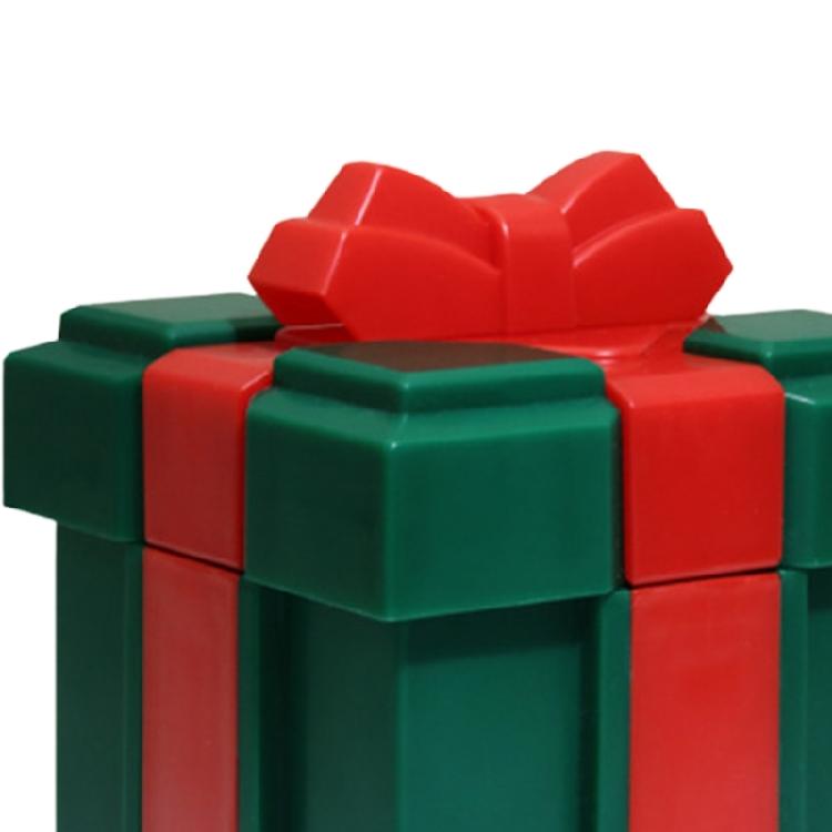 Heart Bowknot Design Plastic Gift Box For Christmas Decorations Holiday Parties Reusable Candy Container Home Or Office