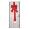 Green/Red Christmas Cabinet Door Ribbon Bow Self-adhesive Window Bow Gift Wrapping Bow  Outdoor