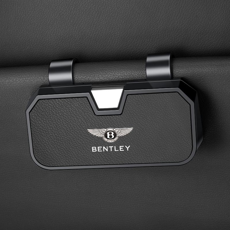 Sun Visor Glasses Clip Anti-Scratch Eyeglasses Holder for Interior For Bentley Continental GT MULLINERBentaygaFlyingHurtlingSpur