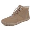 Unisex Winter Snow Boots Cotton Upper Warm Fleece Lined Slip-on Flat Casual Shoes Outdoor Cold Weather