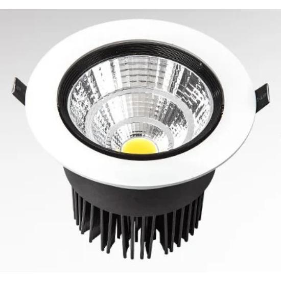 10pcs/lots Dimmable LED COB Spotlight Ceiling Lamp 5w7w9w12w15w20w Aluminum Recessed Downlight Round Panel Light Indoor Lighting