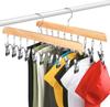 Hanging Closet Organizer 360&Deg; Rotating Multi Clip Hanger Space Saving Hanger Sturdy Portable Hanger For Rvs Dormitory