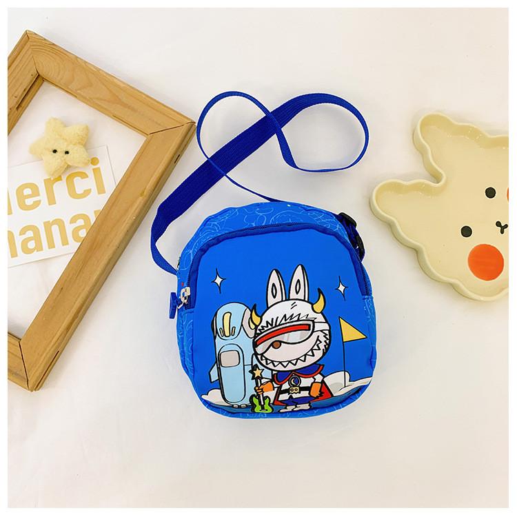 And Fun Colorful Labub Girls Nylon Shoulder Bag With Unique Plaid Pattern Playdates For
